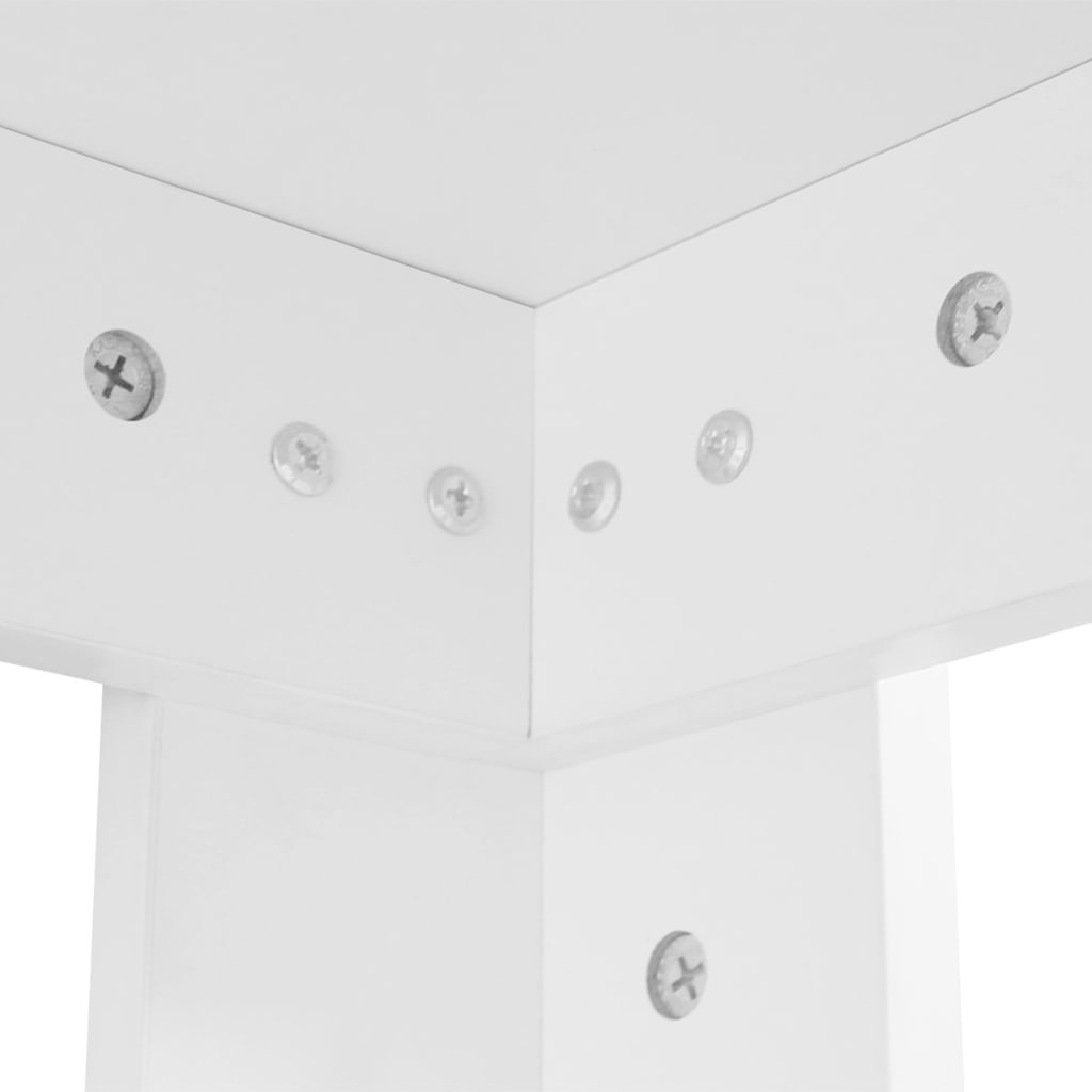 VidaXL Eettafel 140x80x75 cm wit