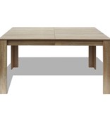 VidaXL Eettafel 140x80x75 cm eikenkleur