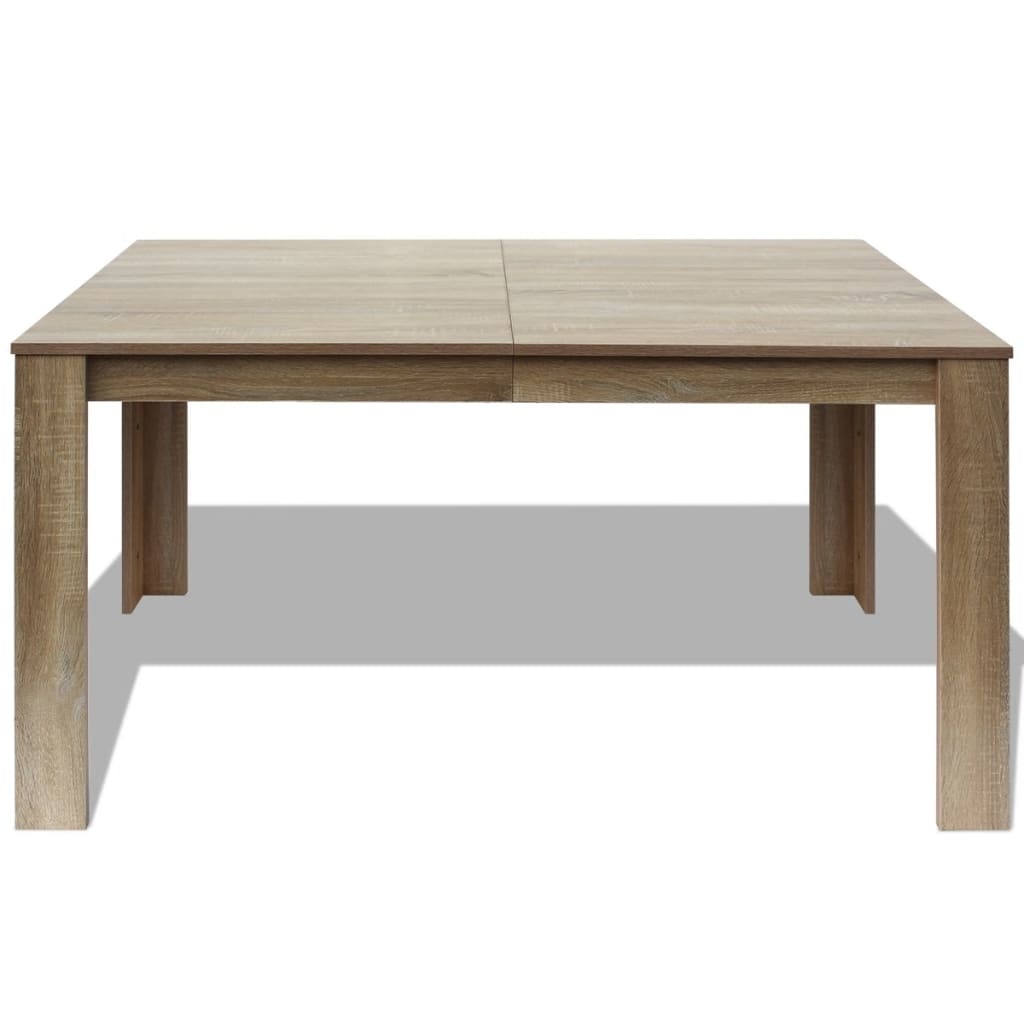 VidaXL Eettafel 140x80x75 cm eikenkleur