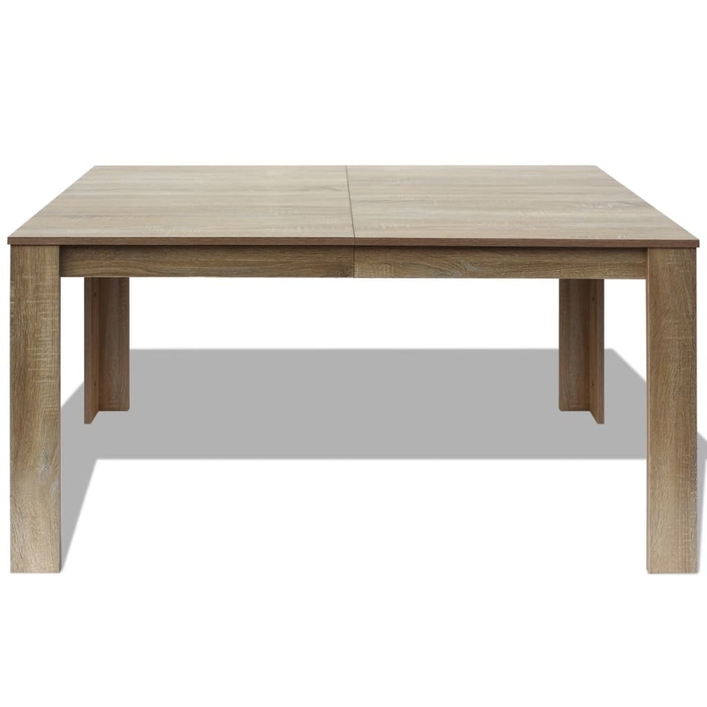 vidaXL Eettafel 140x80x75 cm eikenkleur