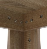 VidaXL Eettafel 140x80x75 cm eikenkleur