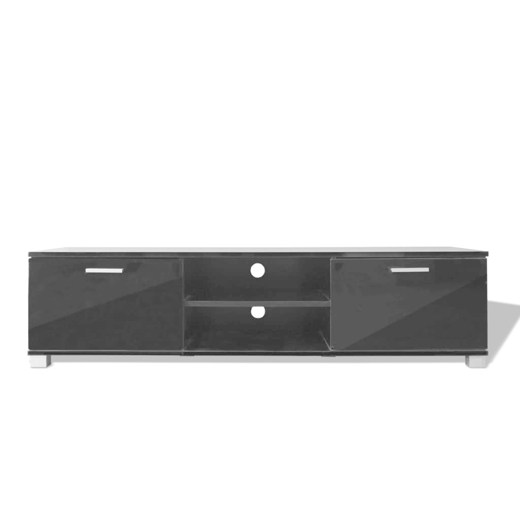 vidaXL Tv-meubel 140x40,3x34,7 cm hoogglans zwart