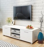 vidaXL Tv-meubel 120x40,3x34,7 cm hoogglans wit