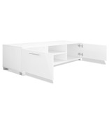 vidaXL Tv-meubel 120x40,3x34,7 cm hoogglans wit