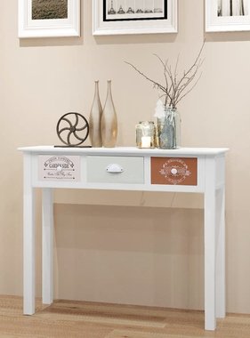 VidaXL Wandtafel Franse stijl hout