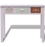 VidaXL Wandtafel Franse stijl hout
