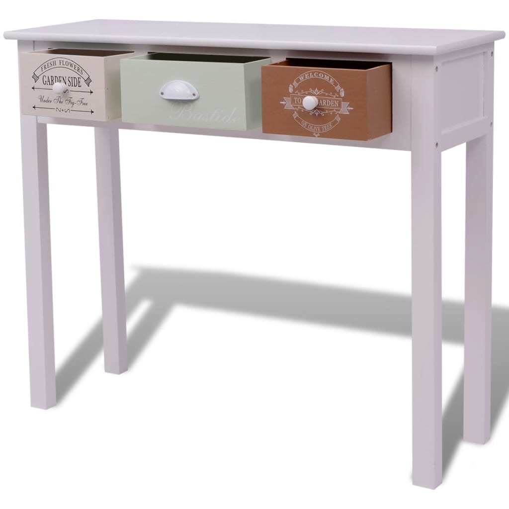 VidaXL Wandtafel Franse stijl hout