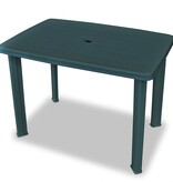 VidaXL 3-delige Bistroset kunststof groen