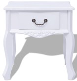 VidaXL Nachtkastjes 2 stuks MDF wit