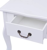 VidaXL Nachtkastjes 2 stuks MDF wit