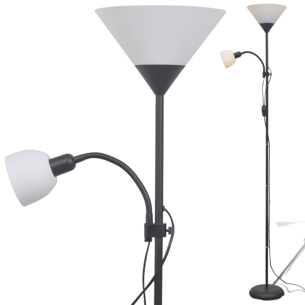 vidaXL vloerlamp zwart