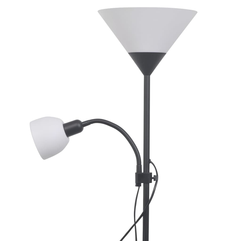 vidaXL vloerlamp zwart