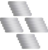 VidaXL Grasboorden 100x20 cm gegalvaniseerd staal 20 st