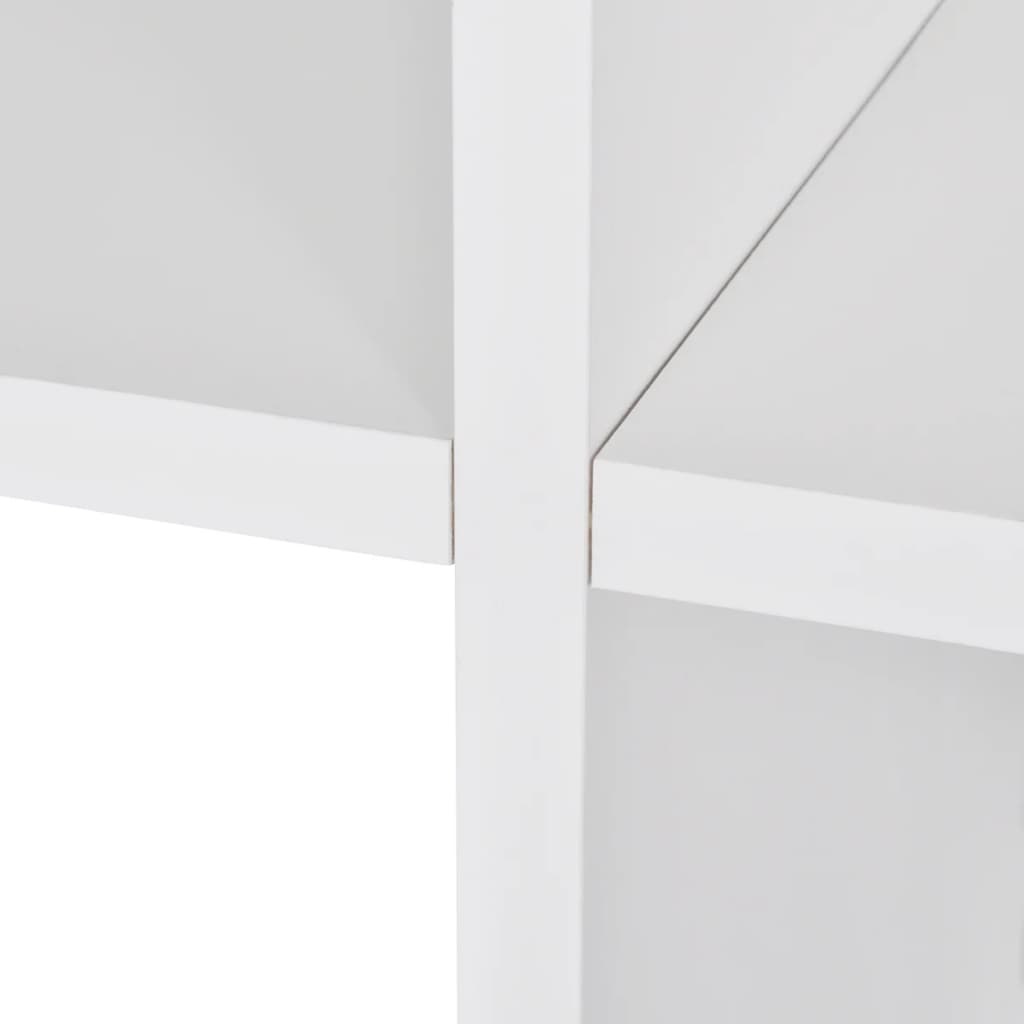 VidaXL Boekenkast/presentatiemeubel trapvormig 107 cm wit