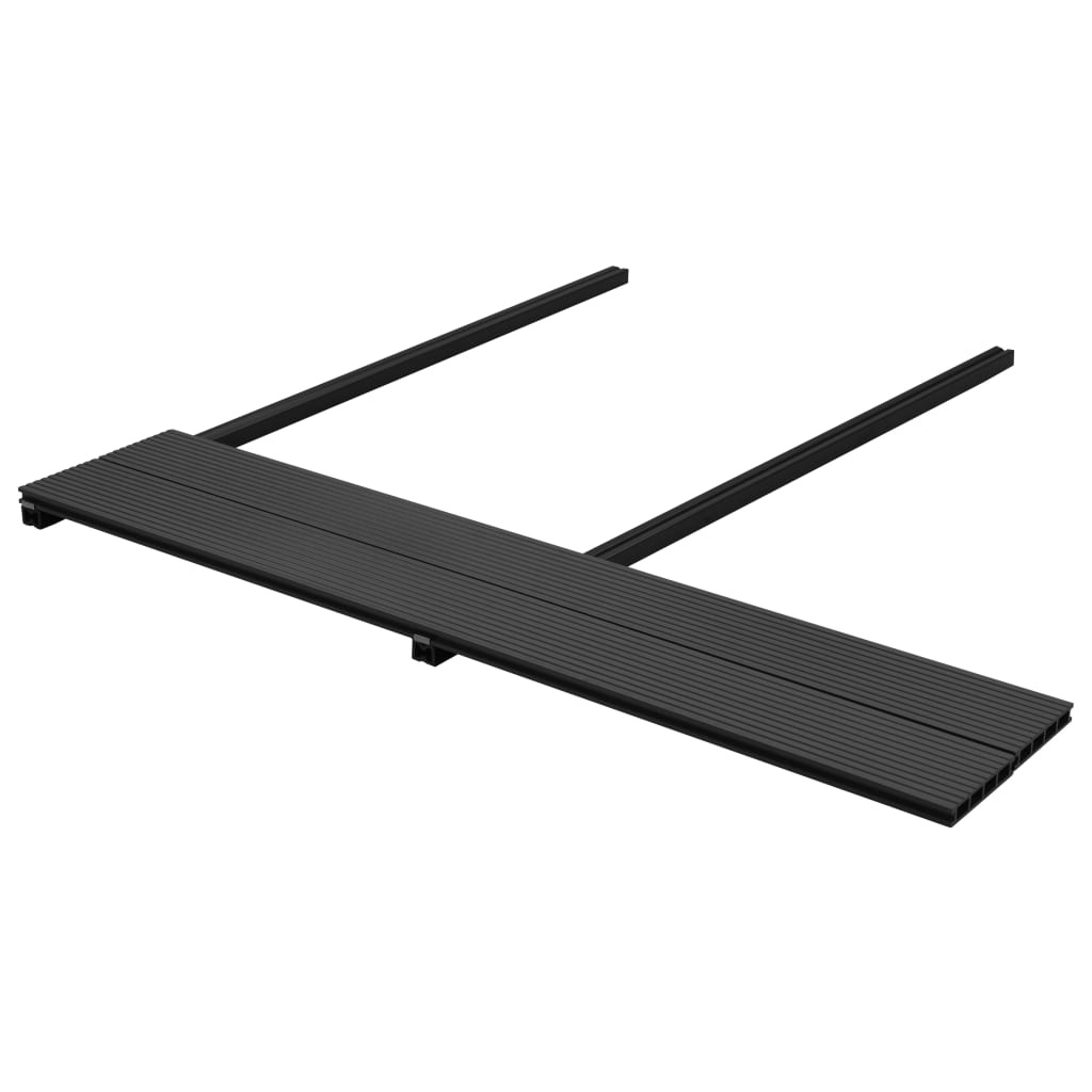 VidaXL Terrasplanken HKC met accessoires 15 m² 4 m antraciet
