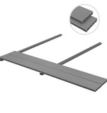 VidaXL Terrasplanken HKC met accessoires 10 m² 4 m antraciet