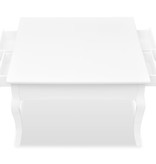 VidaXL Salontafel met 4 lades wit
