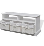 VidaXL opbergbank Aarau wit