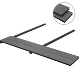 VidaXL Terrasplanken HKC met accessoires 25 m² 4 m grijs