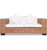 VidaXL 15-delig Bankstel natuurlijk rattan