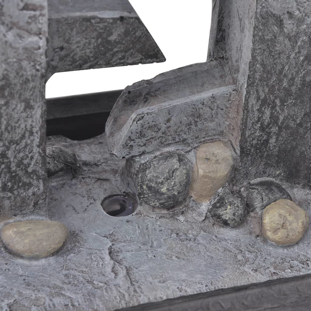 VidaXL Binnenfontein met LED-licht polyresin