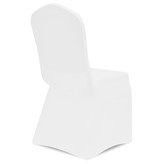 VidaXL Stoelhoezen stretch wit 100 st