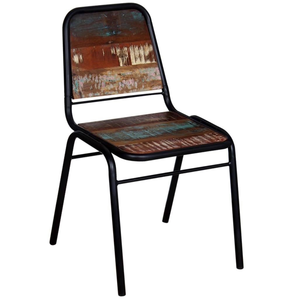 vidaXL Eetkamerstoelen massief gerecycled hout 44x59x89 cm 6 st