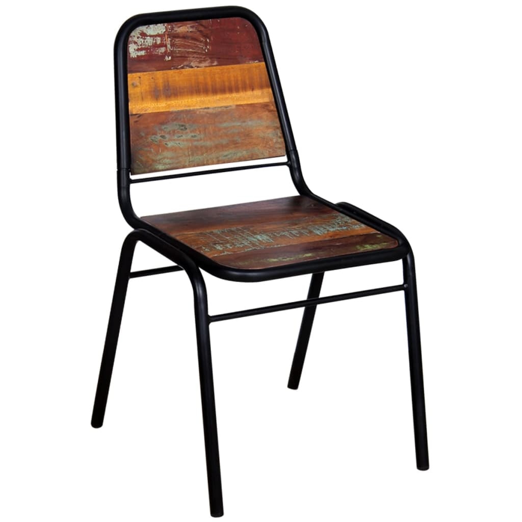 vidaXL Eetkamerstoelen massief gerecycled hout 44x59x89 cm 6 st