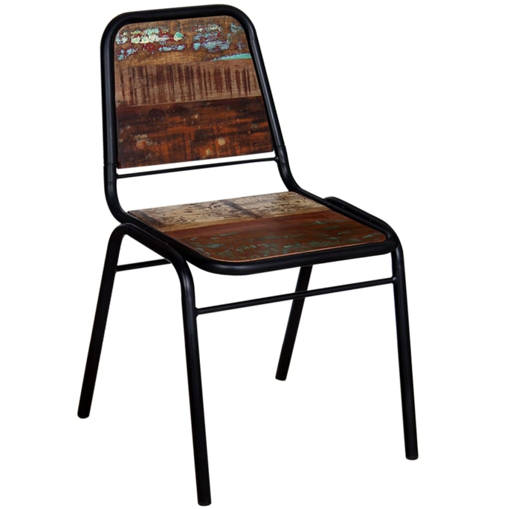 VidaXL Eetkamerstoelen massief gerecycled hout 44x59x89 cm 4 st