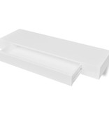 VidaXL Wandschap met lade zwevend MDF wit
