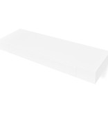 VidaXL Wandschap met lade zwevend MDF wit