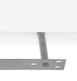 VidaXL Wandplanken zwevend voor boeken/dvd's MDF wit 2 st