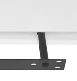 VidaXL Wandplanken zwevend MDF wit 2 st
