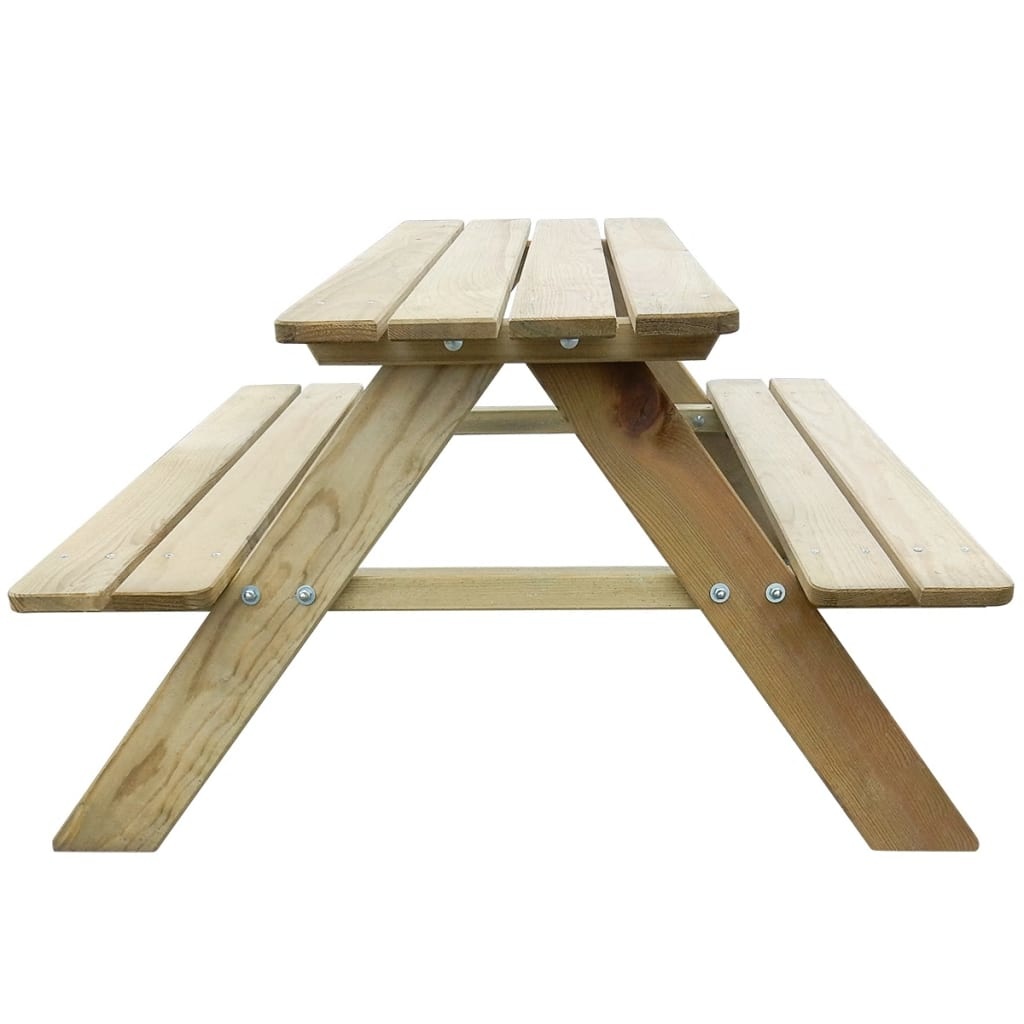 vidaXL Picknicktafel voor kinderen 89x89,6x50,8 cm FSC grenenhout