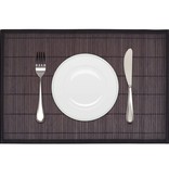 vidaXL Placemats 30x45 cm bamboe donkerbruin 6 st