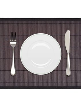 VidaXL Placemats 30x45 cm bamboe donkerbruin 6 st