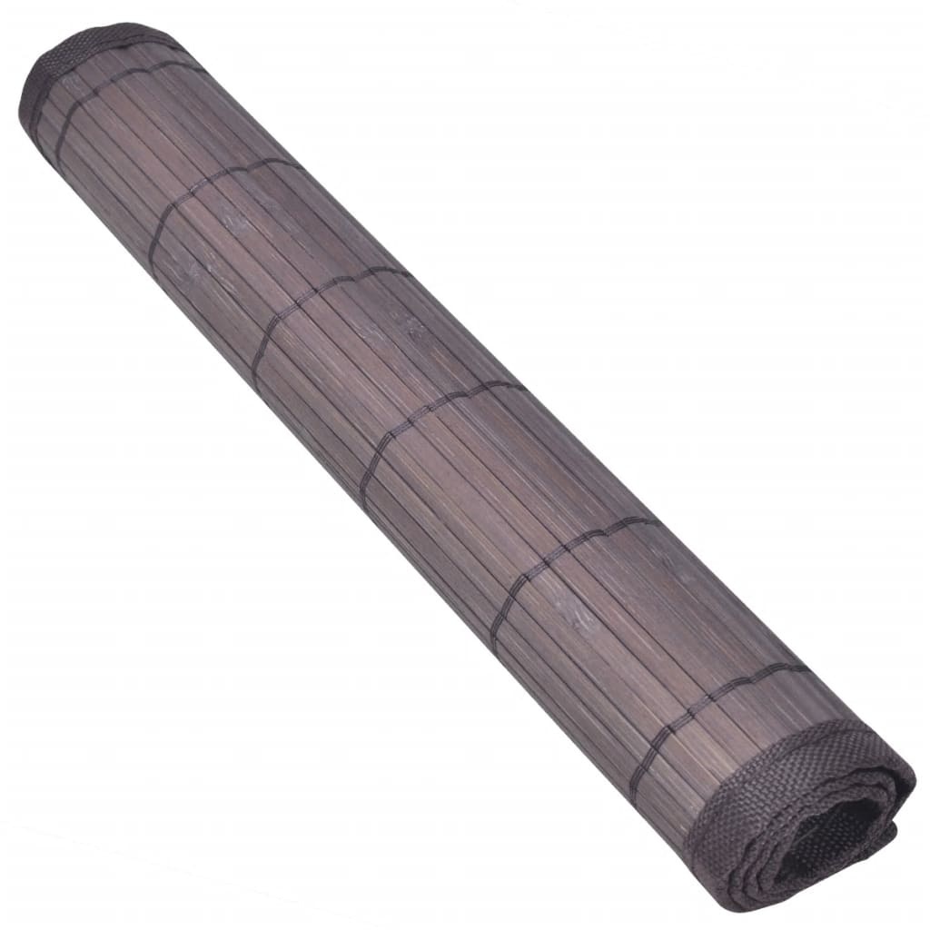 VidaXL Placemats 30x45 cm bamboe donkerbruin 6 st
