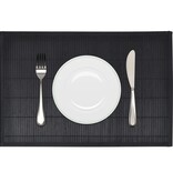 vidaXL 6 Placemats bamboe 30 x 45 cm zwart