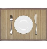 vidaXL 6 st Placemats 30x45 cm bamboe bruin