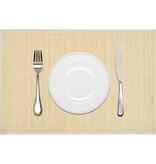 vidaXL 6 Placemats bamboe 30 x 45 cm natuurlijk