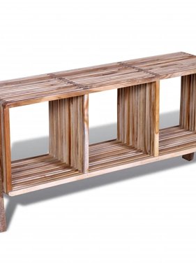 VidaXL Tv-meubel met 3 vakken gerecycled teak stapelbaar