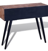 VidaXL Wandtafel met 3 lades gerecycled teakhout
