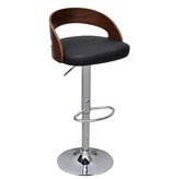 VidaXL Barkrukken 2 st gebogen hout