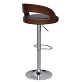 VidaXL Barkrukken 2 st gebogen hout