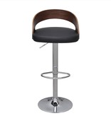 VidaXL Barkrukken 2 st gebogen hout