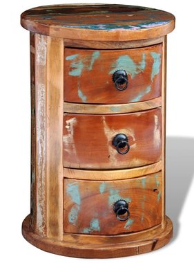 VidaXL Kast met 3 lades massief gerecycled hout