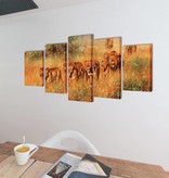 VidaXL Canvasdoeken Leeuwen 100 x 50 cm