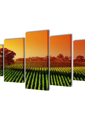 VidaXL Canvasdoeken Velden 200 x 100 cm