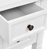 VidaXL Schrijftafel met 5 lades wit