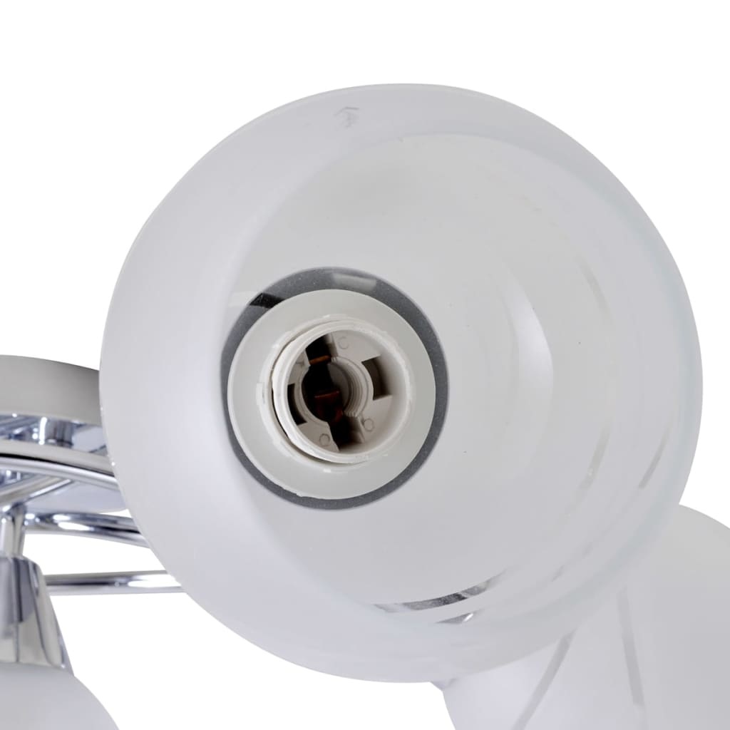 VidaXL Plafondlamp met glazen behuizing voor lampen